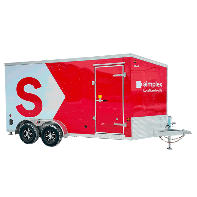 Enclosed trailer 7 x 14 ft 6500 lb