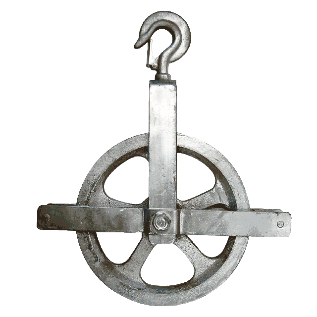 Scaffold pulley 12 in for 3/4 in to 1 in cable