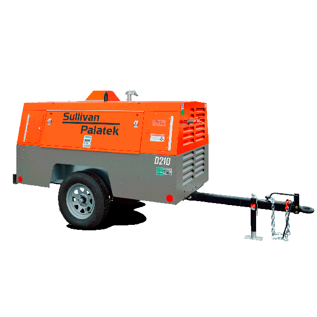 210 CFM Towable air compressor diesel