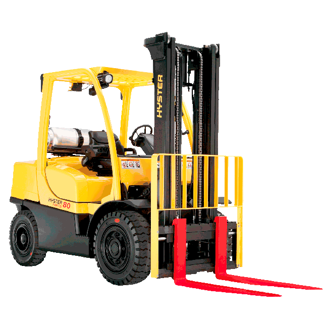 8000 lb Forklift truck 185in pneumatic propane