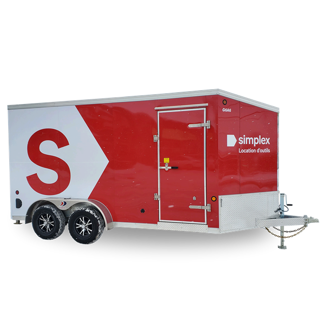 Closed trailer 4500lbs 7ft x 14ft