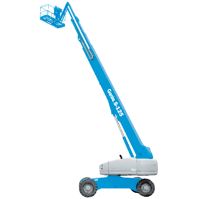 Telescopic boom lift 125ft 4WD diesel