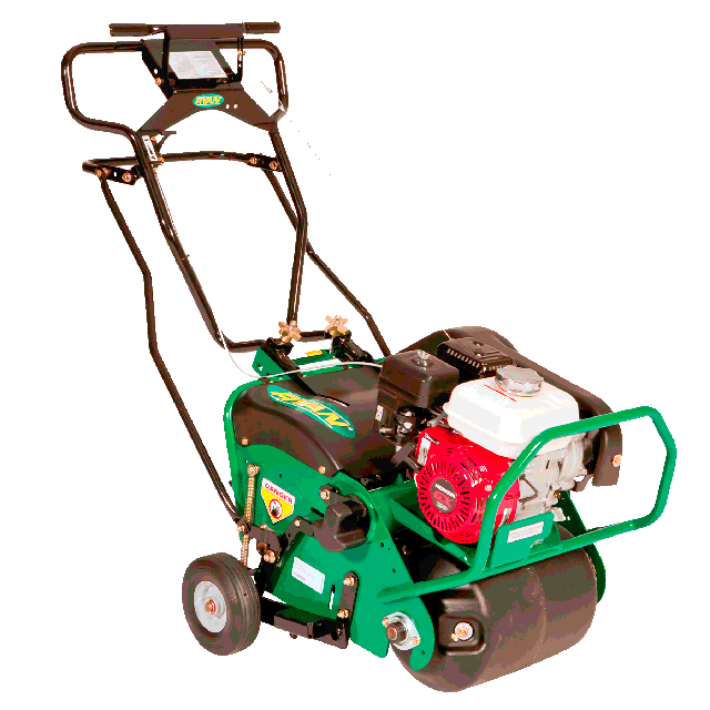 Lawn aerator roller gas